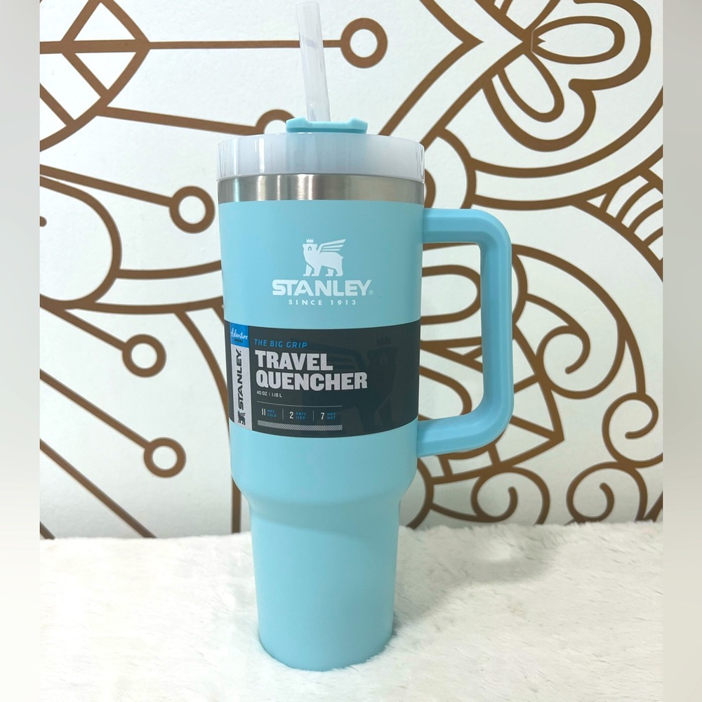 AQUA Stanley 40oz Adventure Quencher Tumbler Cup HTF
